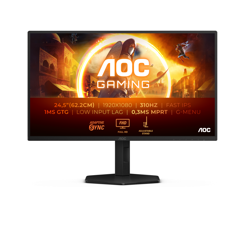 Monitor Gaming AOC 25G4SXU, 24.5", 1920 x 1080 pixeli, Black,