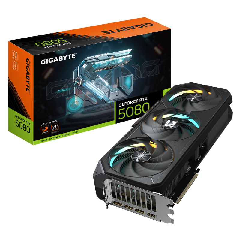 Placa video Gigabyte GeForce RTX 5080 GAMING, 16GB GDDR7, PCI