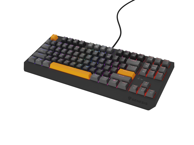 Tastatura Mecanica Gaming Genesis Thor 230 TKL, RGB, USB, gri