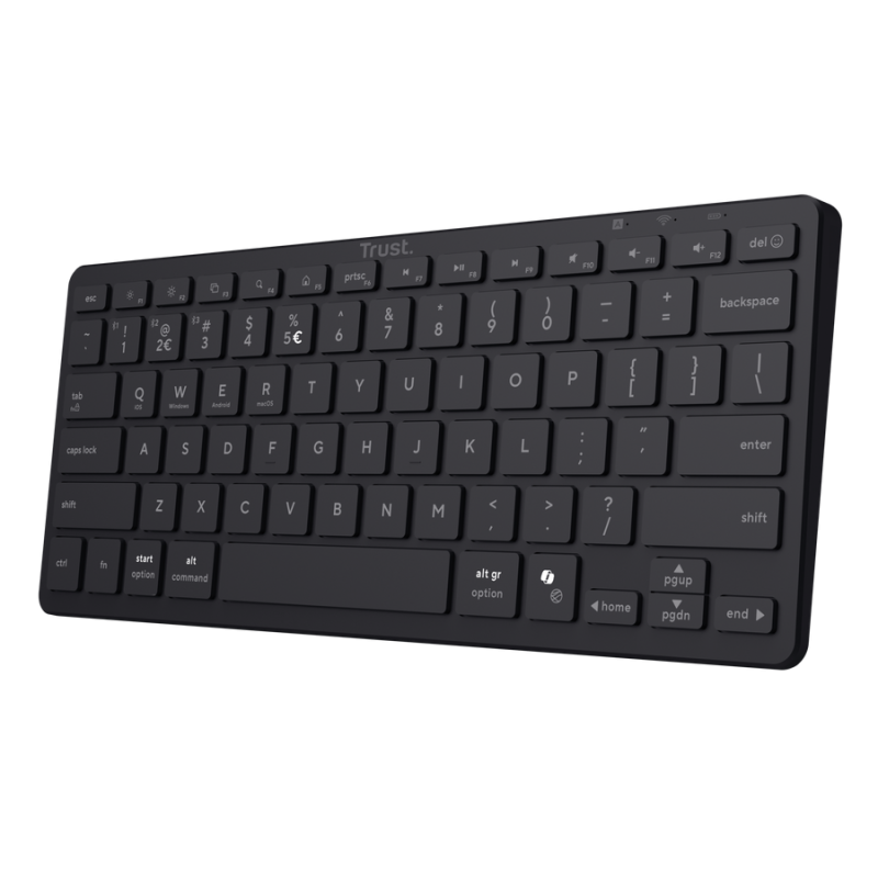 Tastatura Trust Nado II, Wireless, Negru