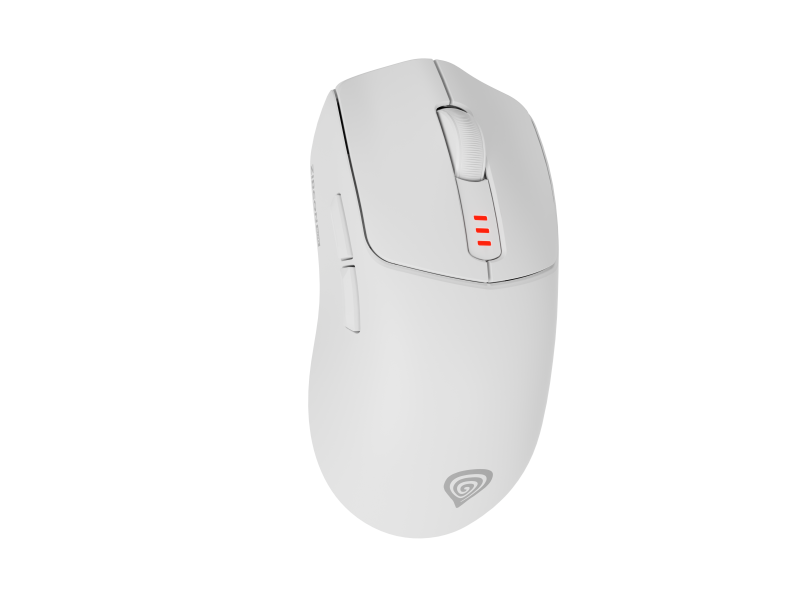 Mouse Gaming Wireless GENESIS Zircon 500, 10000 DPI, Alb