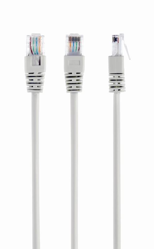 Patch cord UTP GEMBIRD Cat5e, cupru-aluminiu, 5 m, gri