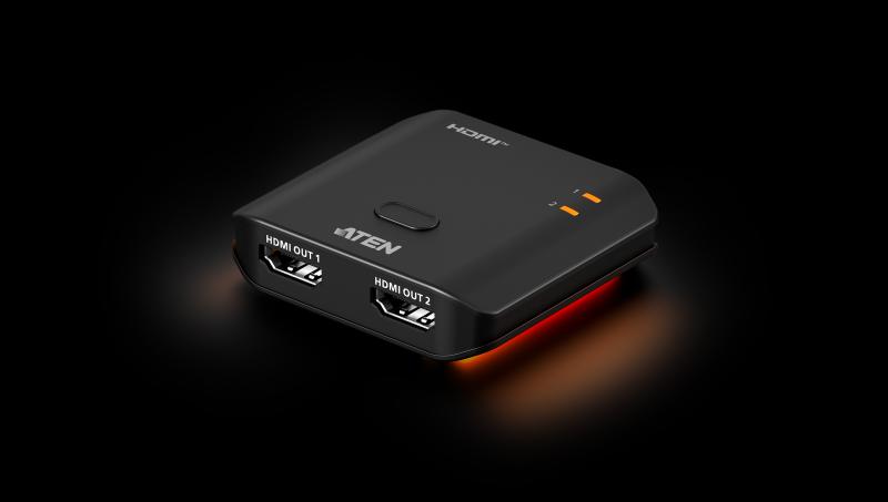 Splitter ATEN True 4K60Hz HDMI, 2 porturi alimentare USB-C, Rata