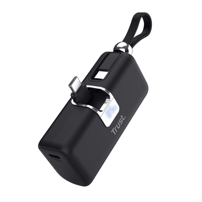 Pocket Powerbank Trust Pacto, capacitate 5000 mAh, timp reincarcare baterie