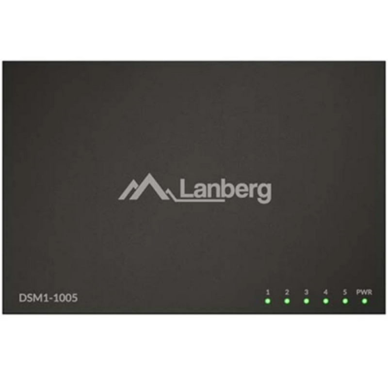 Switch Lanberg DSM1-1005, 5 porturi 1000BASE-T, Unmanaged, maxiumum network link