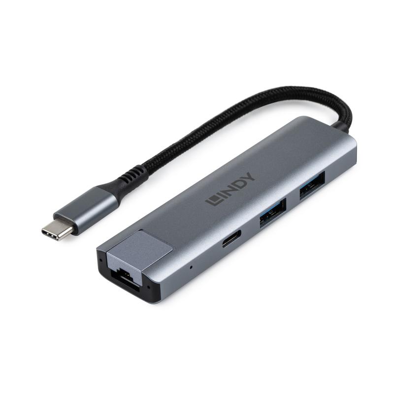 Hub USB LINDY USB 3.2 Gen 2 Type C Hub