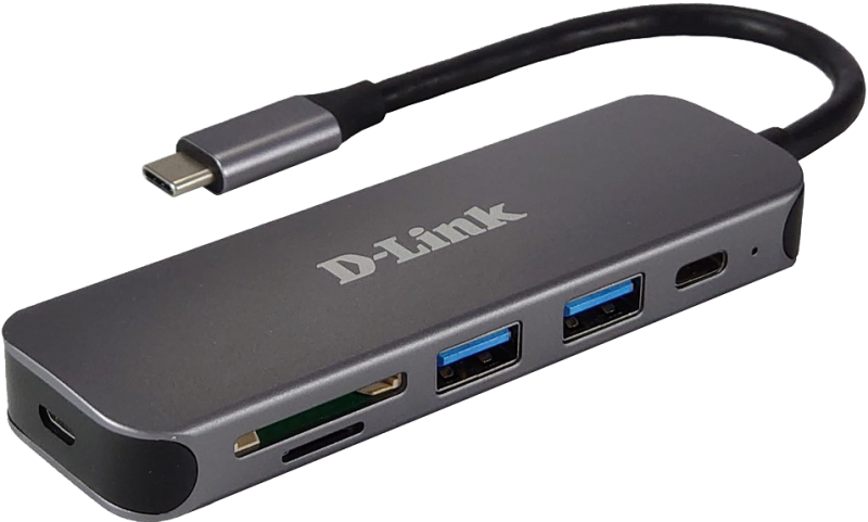 Docking station D-LINK DUB-2325, USB Type-C, Gri, 2 ani Garantie
