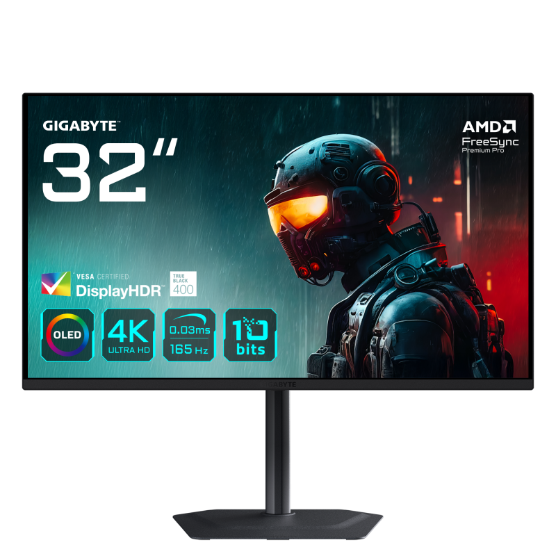 Monitor Gaming Gigabyte MO32U, 31.5", 3840 x 2160 pixeli, Black,
