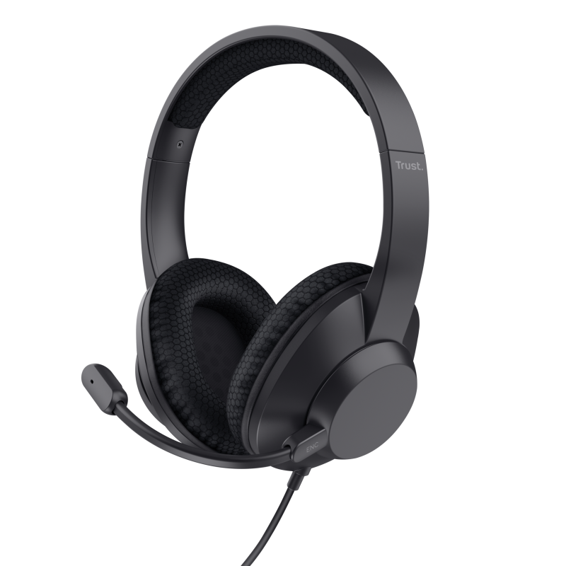 Casti Head-band Trust Ayda Max, Wired, Negru