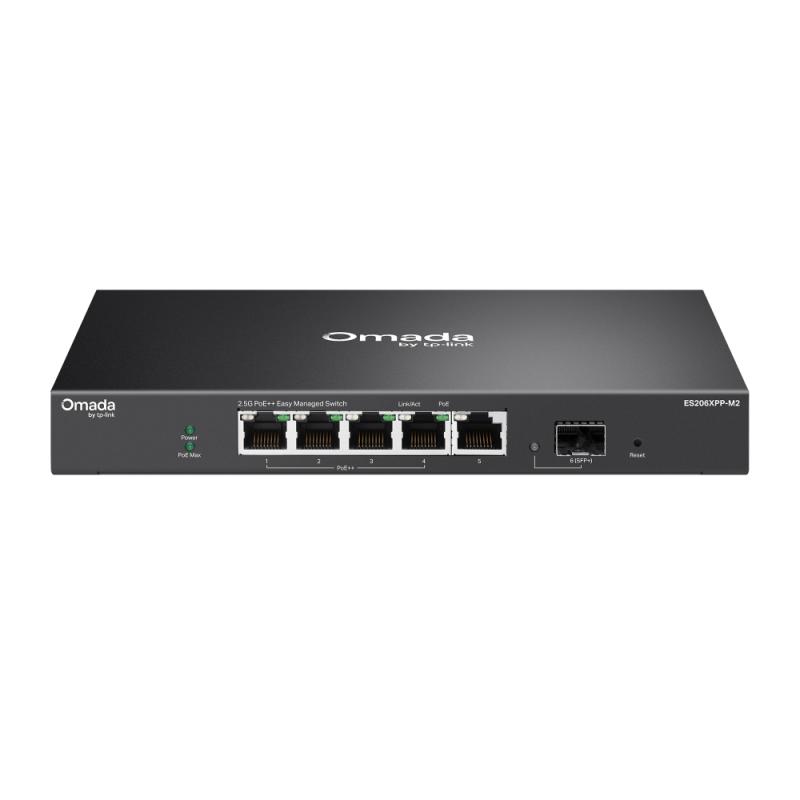 Omada 5-Port 2.5GBASE-T and 1-Port 10GE SFP+ Easy Managed Switch