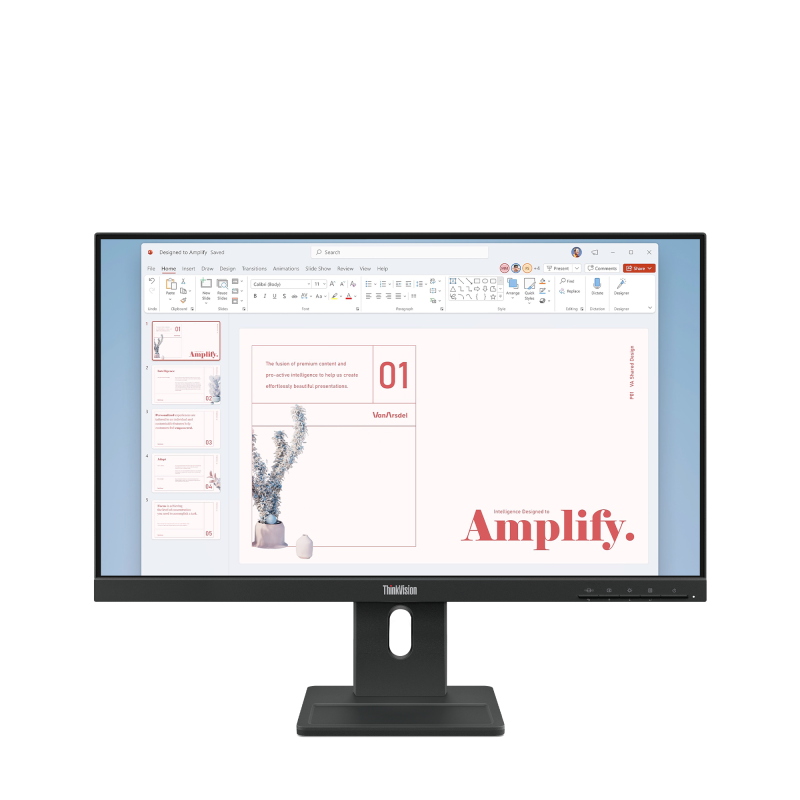 Monitor Consumer Lenovo ThinkVision E24-40, 23.8", 1920 x 1080 pixeli,