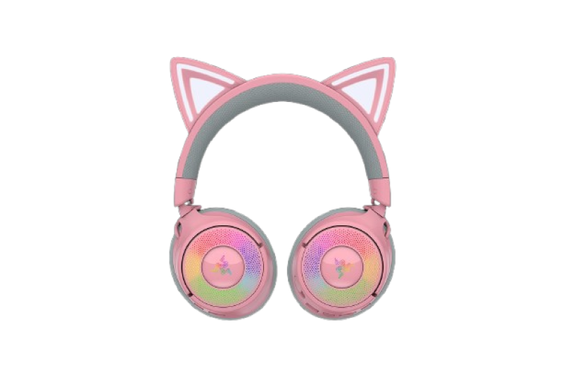 Casti Gaming Head-band Razer Kraken Kitty V3 Pro, Wireless/Wired, Roz