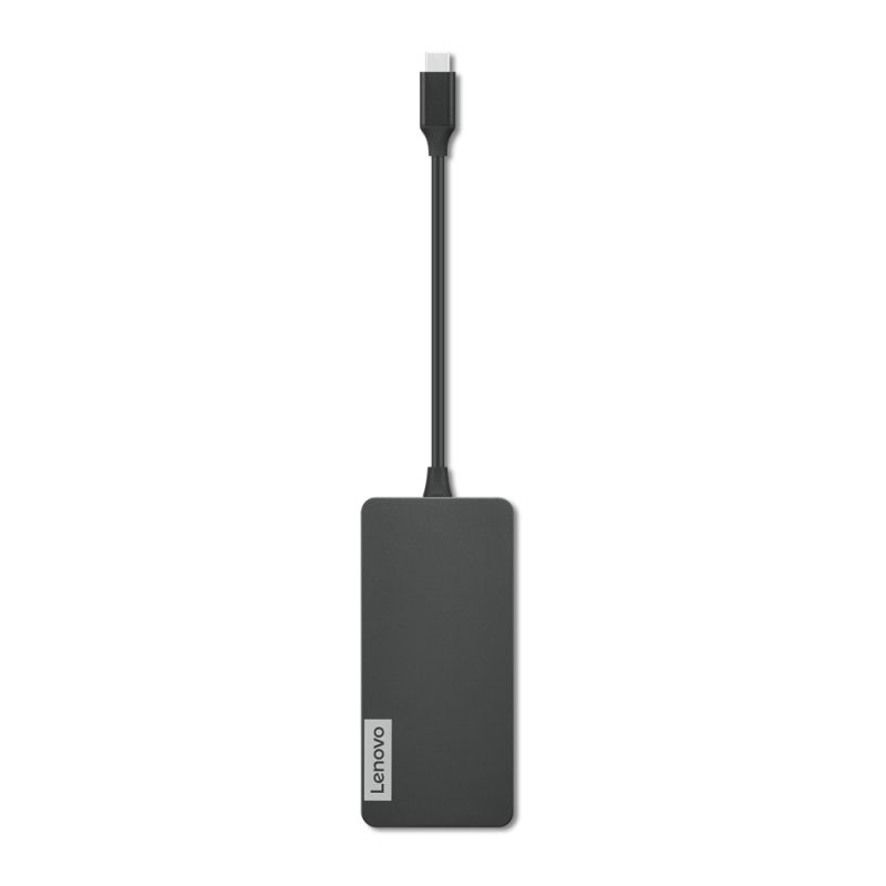 Hub USB Lenovo USB-C, 5 porturi, HDMI, Gri