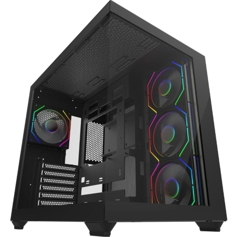 Carcasa AQIRYS Orcus, RGB, Mid Tower, Black