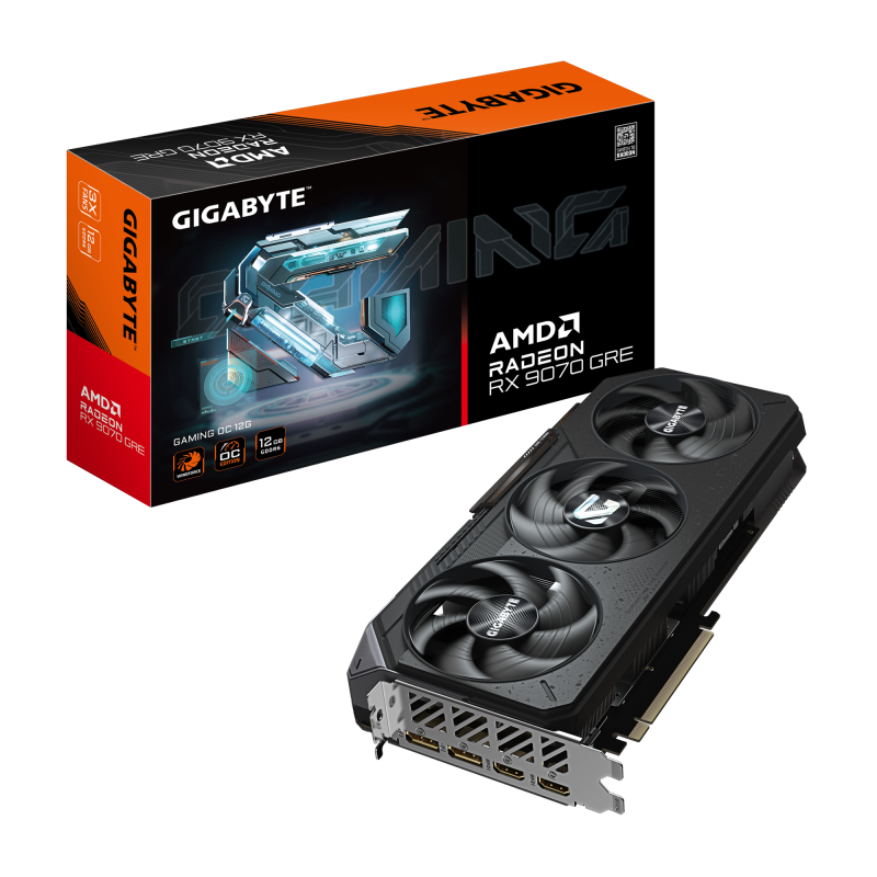 Placa video Gigabyte Radeon RX 9070 GRE GAMING OC 12G,