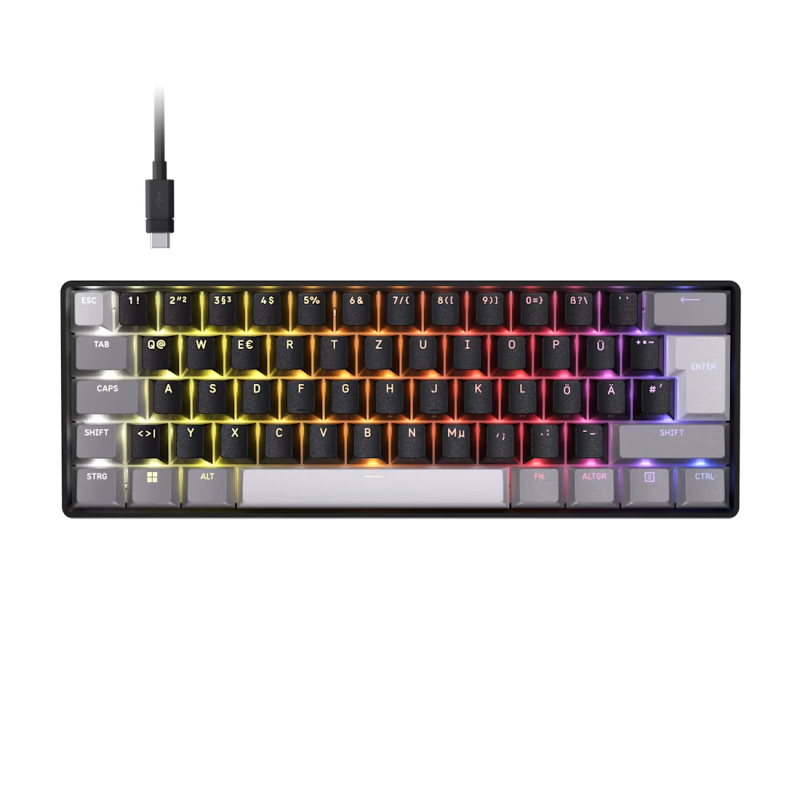 Tastatura Da CORSAIR CLIPPER PRO MINI 60, Nu, Cu fir,