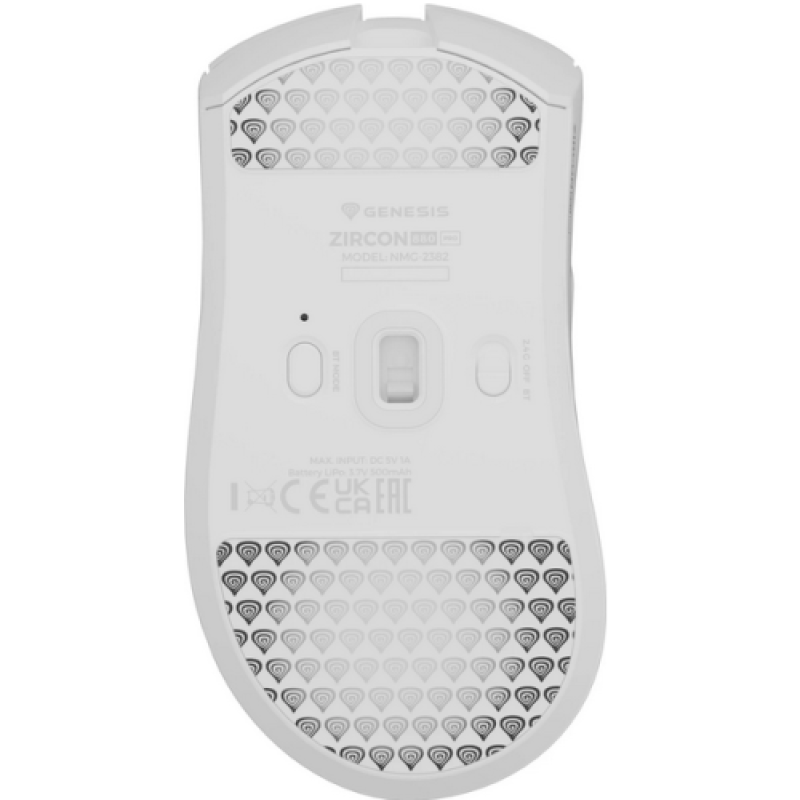 Mouse Gaming Wireless GENESIS Zircon 880 PRO, 30000 DPI, Alb