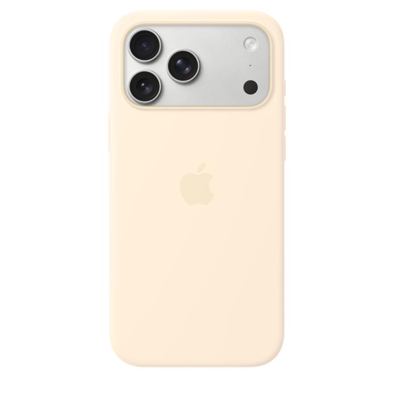 iPhone 17 Pro Max Silicone Case with MagSafe – Vanilla