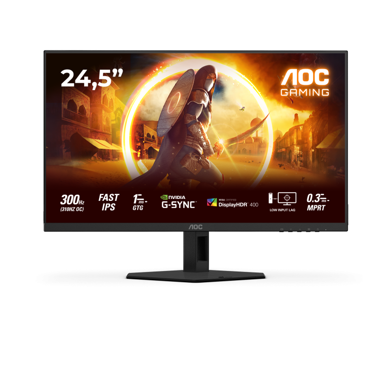 Monitor Gaming AOC 25G4SRE, 24.5", 1920 x 1080 pixeli, Black,
