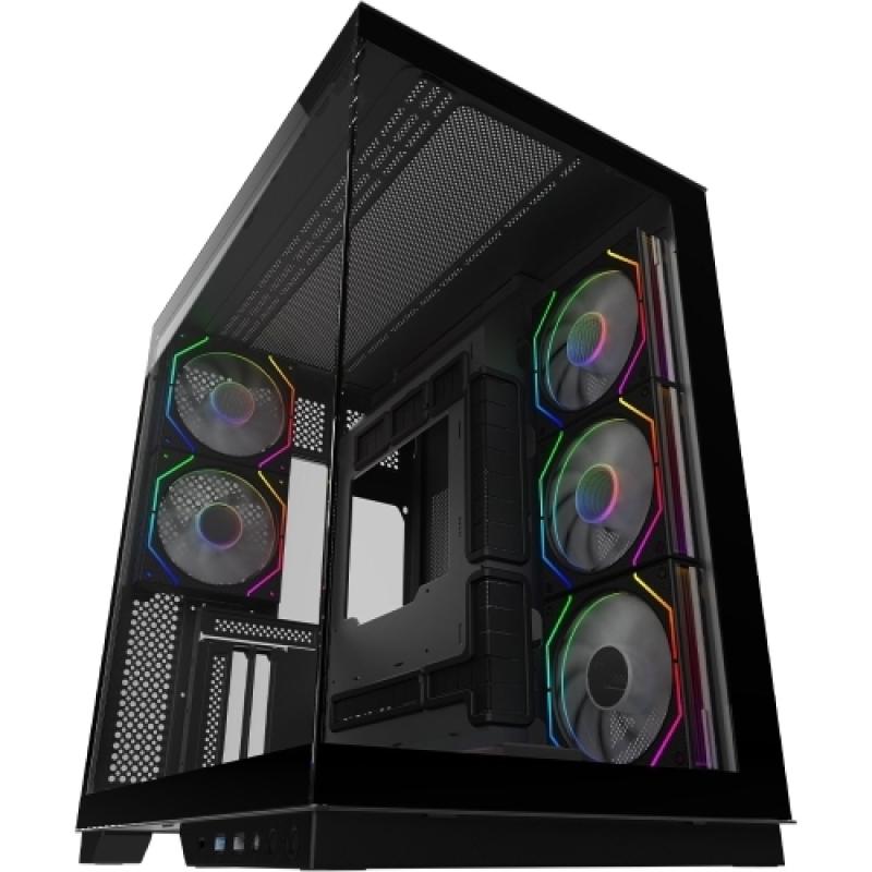Carcasa AQIRYS Janus, RGB, Mid Tower, Black