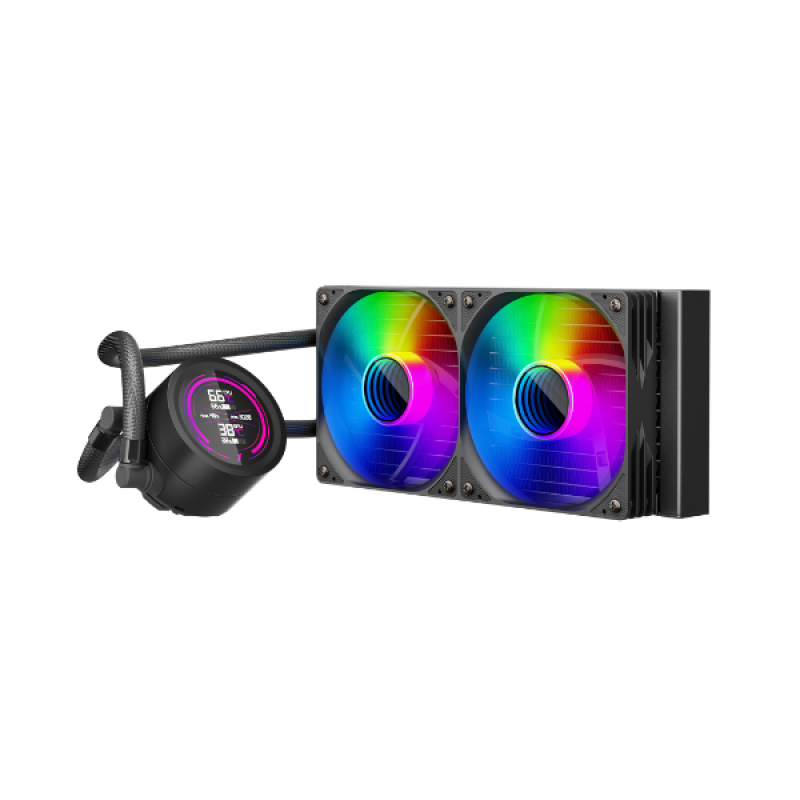 Cooler Procesor 1stPlayer TS4 240 BLACK, 12 cm, 2 ventilatoare