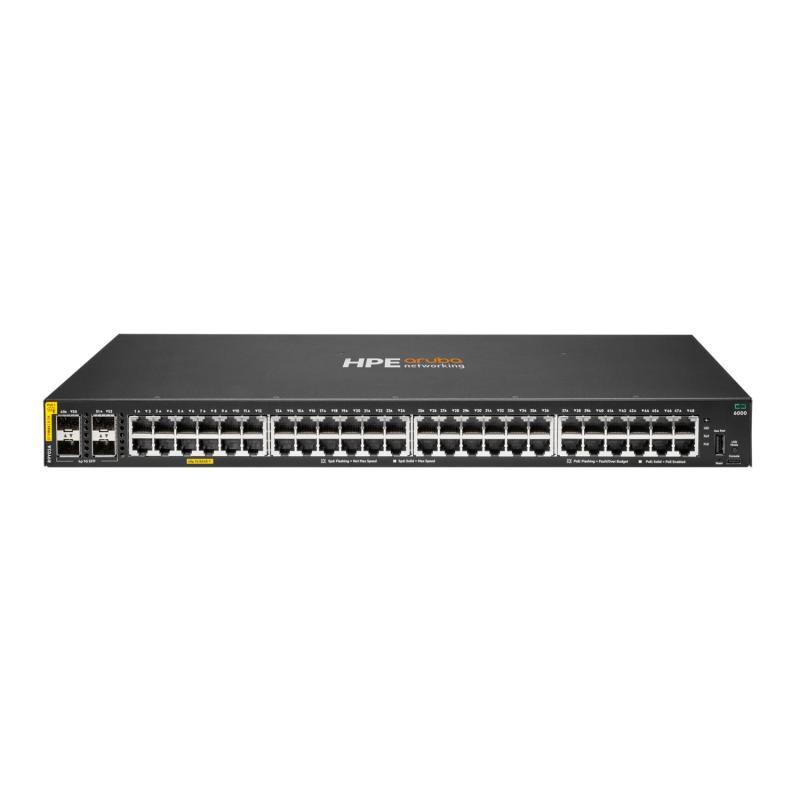 HPE Aruba Networking CX 6000 48G Class4 PoE 4SFP 740W - imagine 3