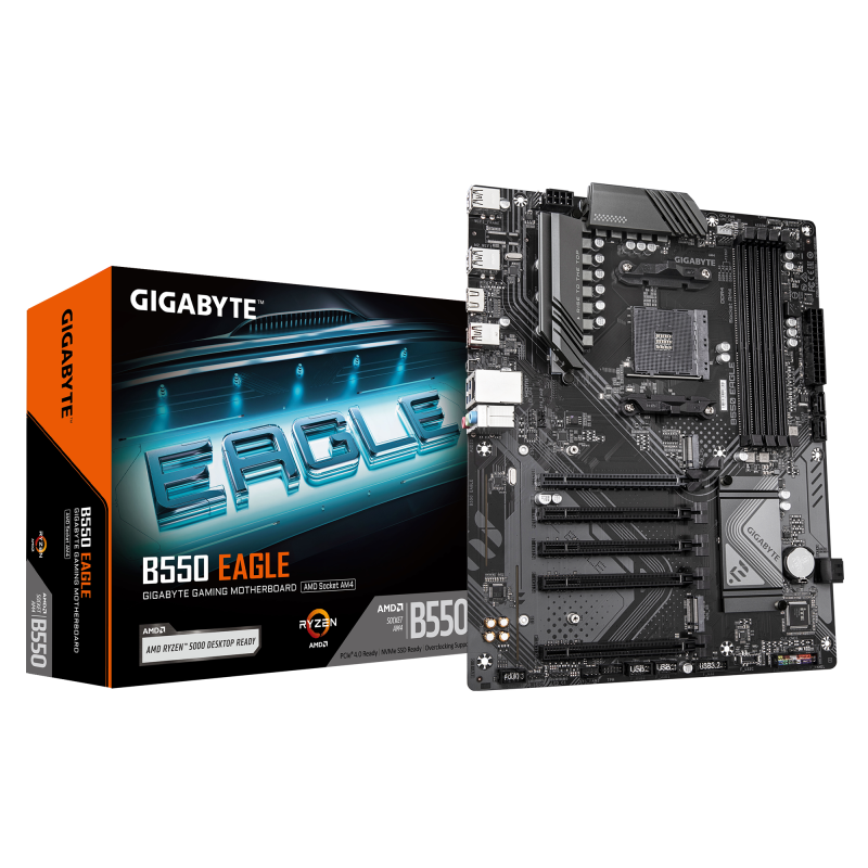 Placa de baza Gigabyte B550 EAGLE, Socket AM4, DDR4, ATX