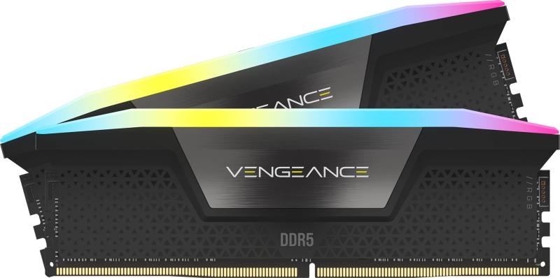 Memorie RAM Corsair Vengeance RGB, 16GB DDR5, 5200MHz, CL40
