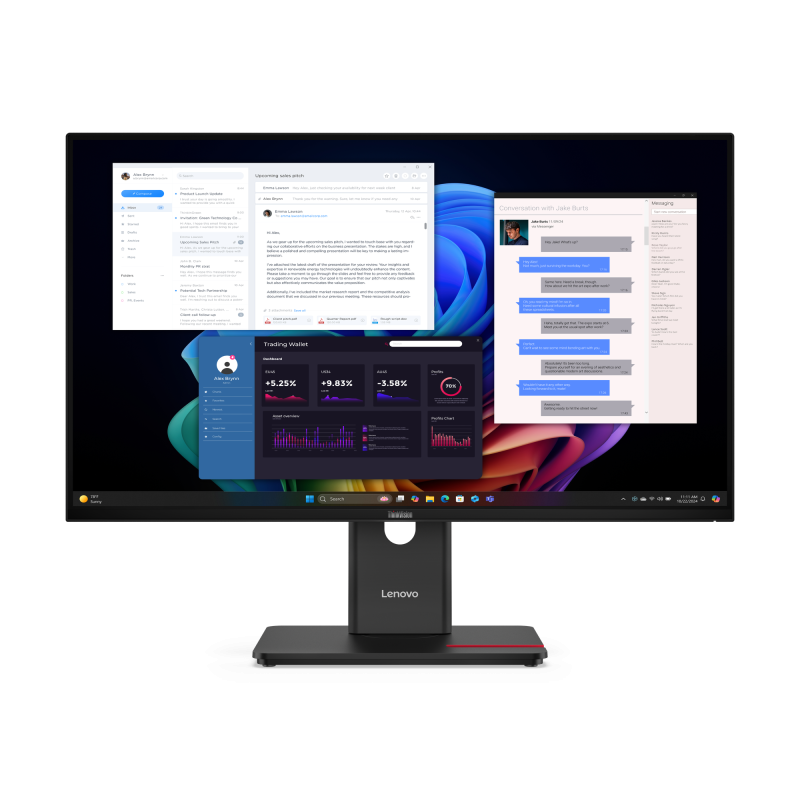 Monitor Consumer Lenovo ThinkVision T27UD-40, 27", 3840 x 2160 pixeli,