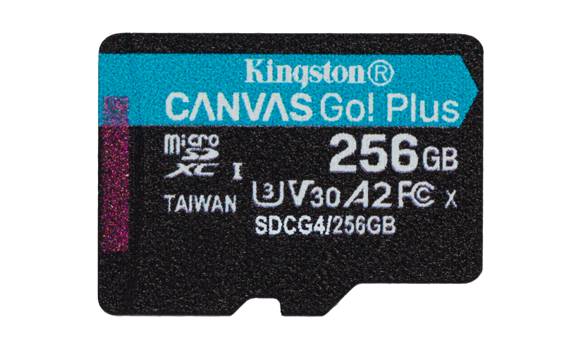 Card de memorie Kingston Canvas Go! Plus Micro-SDXC, 256 GB,