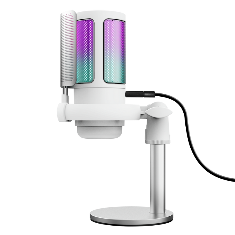 Microfon Trust GXT 238W Auron, tip Condenser, USB-C, LED backlight