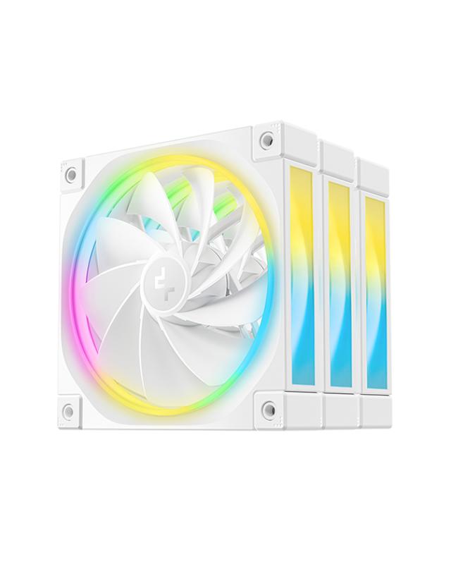 Ventilator Carcasa DEEPCOOL FL12R WH-3 IN 1, 12 cm, 2100