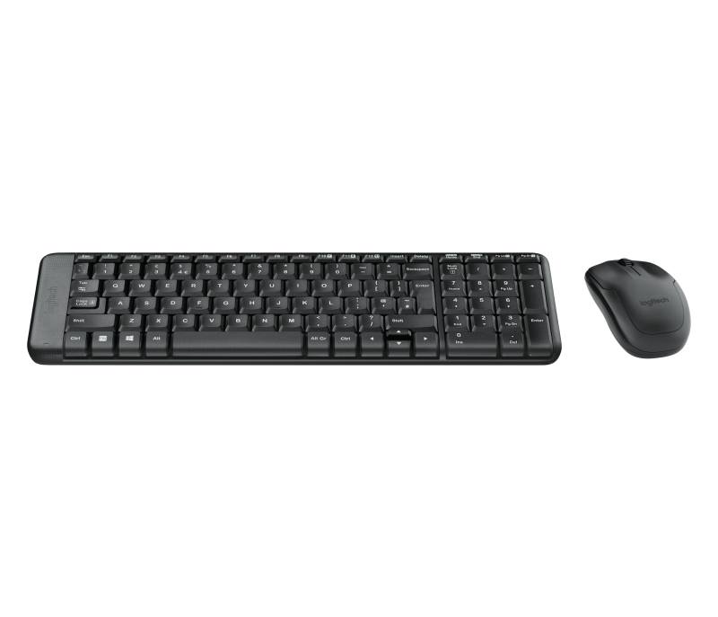 Tastatura LOGITECH Wireless Combo MK220, Fara fir, Negru