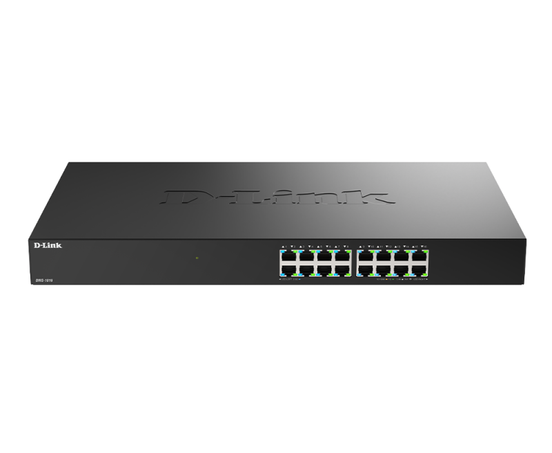 Switch unmanaged D-Link 16-Port 2.5G Multi-Gigabit, capacitate 80Gbps, negru
