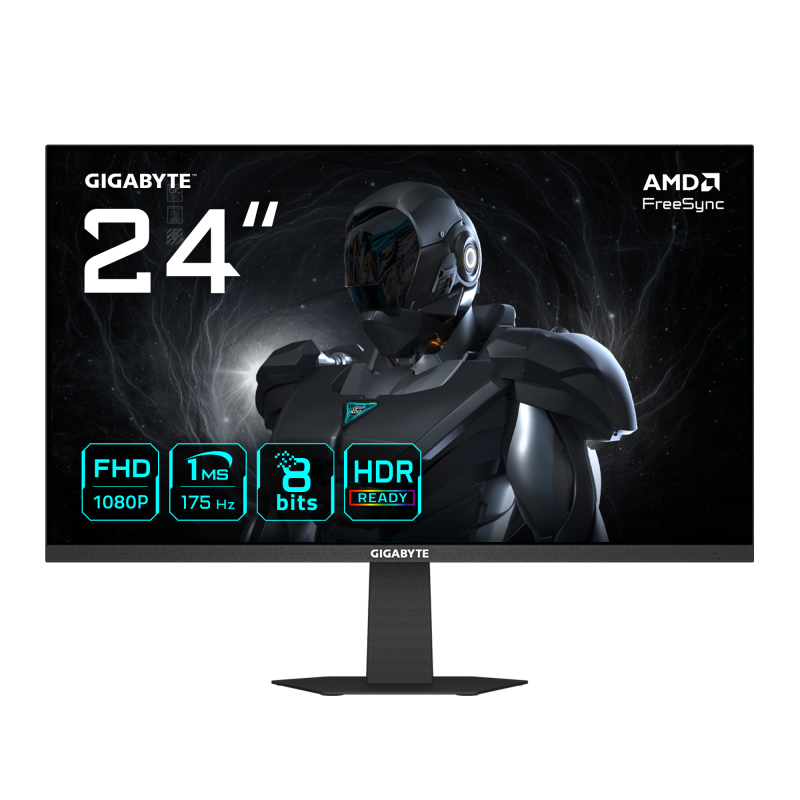 Monitor Consumer GIGABYTE GS24F14A, 23.8", 1920 x 1080 pixeli, Black