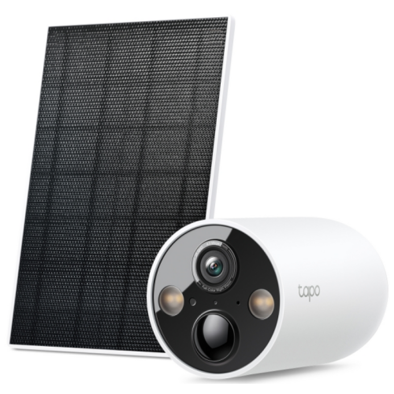 TPL Solar-Powered Security Camera Kit, 1/3" Progressive Scan CMOS Starlight