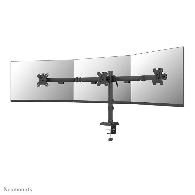 Brat triplu Neomounts DS60-600BL3; pentru display-uri cu diagonale 10"-27", sistem