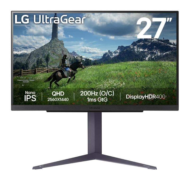Monitor Consumer LG 27GS85Q-B, 27", 2560 x 1440 pixeli, Black,