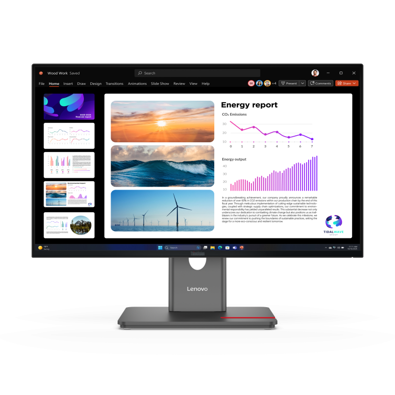 Monitor Consumer Lenovo ThinkVision P24Q-40, 23.8", 2560 x 1440 pixeli,