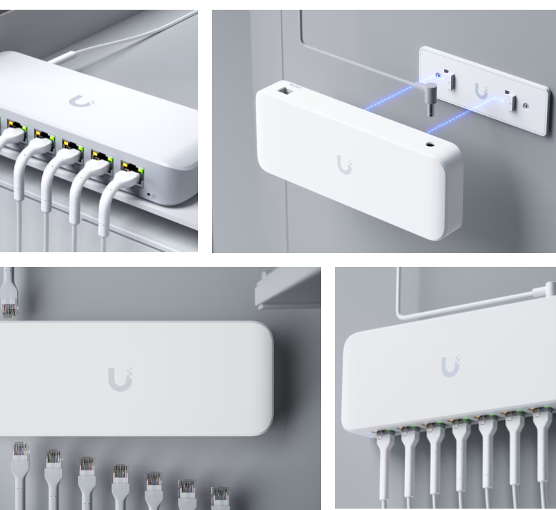 UBIQUITI 8 PORT GBE SWITC USW-ULTRA-210W, dimensiuni: 203 x 76