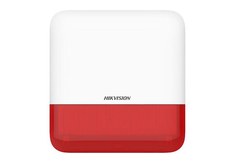 Sirene de exterior wireless AXPRO Hikvision DS-PS1-E-WE(Red Indicator), frecventa de