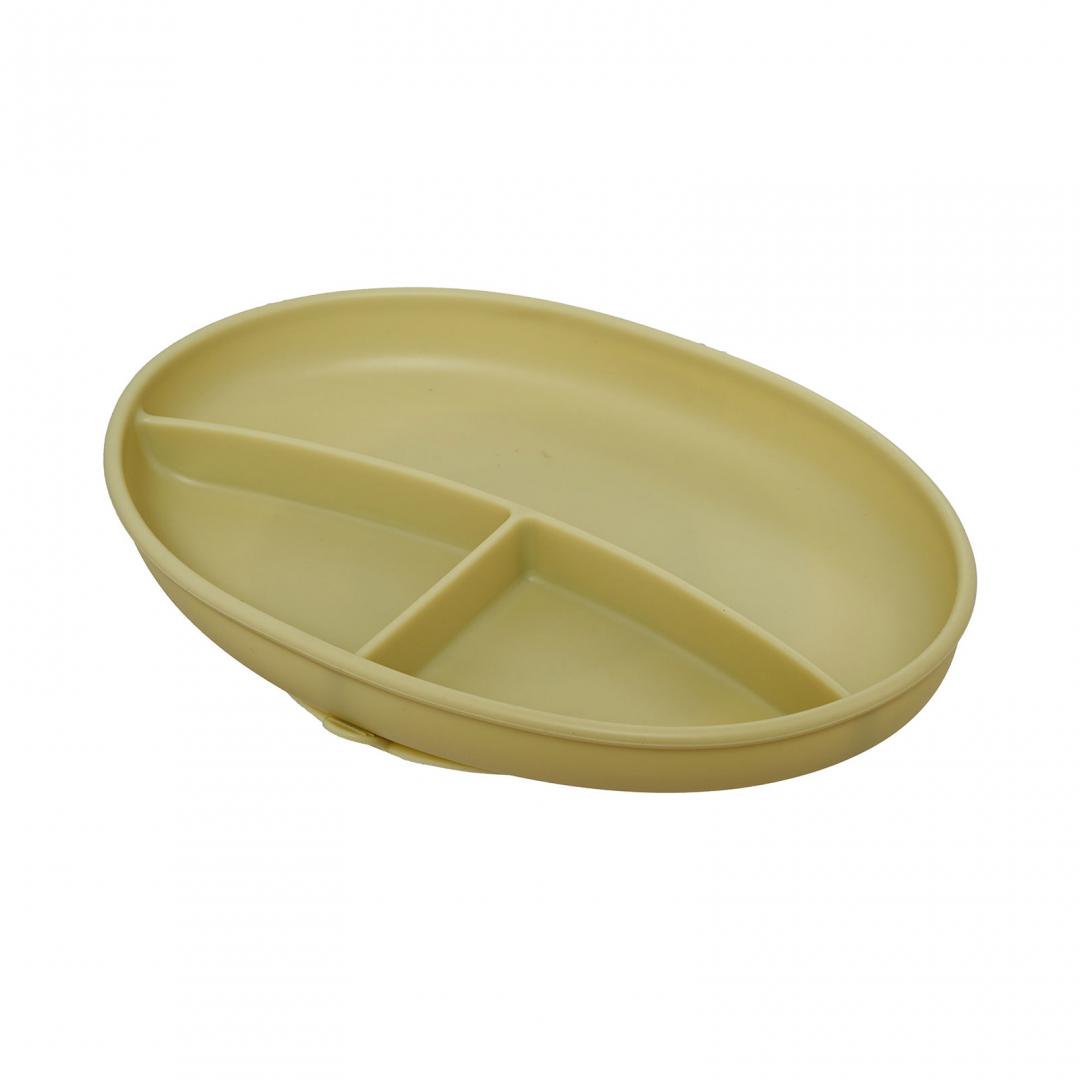 Set diversificare 5 piese silicon : baveta, bol, farfurie, lingurita - imagine 4