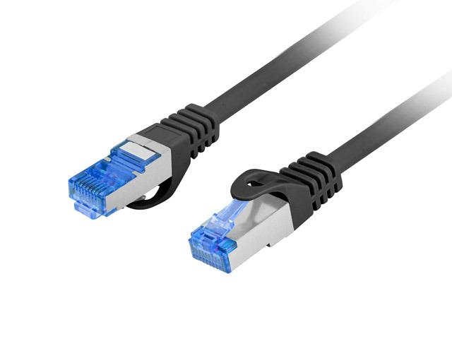 Patch cord Cat.6A S/FTP LSZH CCA 3 m negru, Fluke