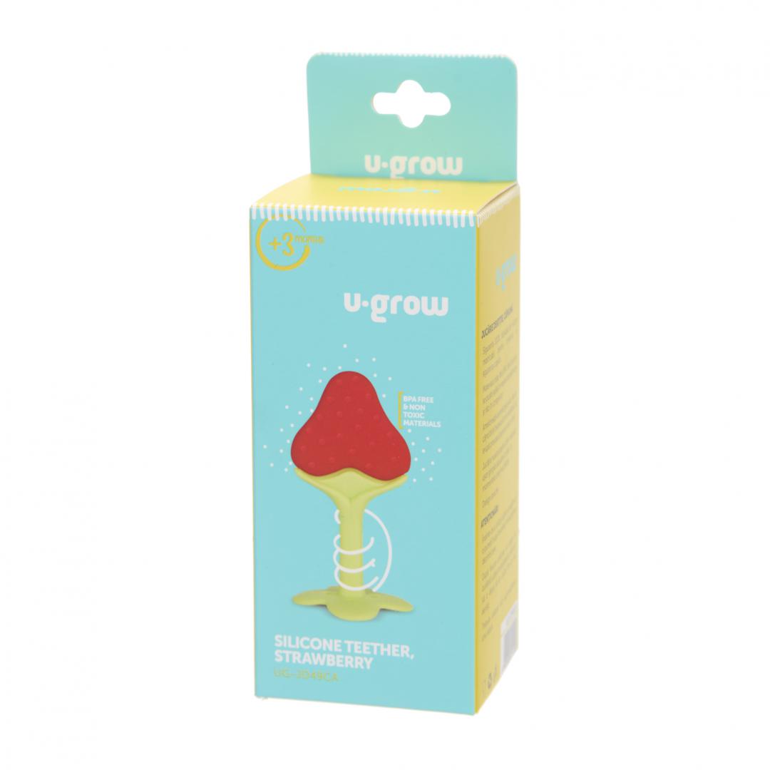 Jucarie dentitie, capsuna, U-Grow - imagine 4