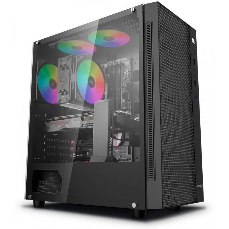 Carcasa DEEPCOOL Matrexx 55 Mesh, RGB, Mid Tower, Black