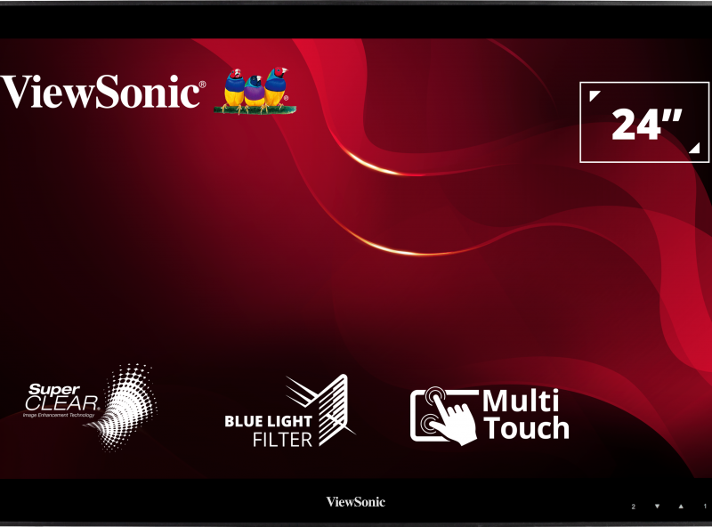 Monitor Consumer ViewSonic TD2430, 24", 1920 x 1080 pixeli, Touchscreen,