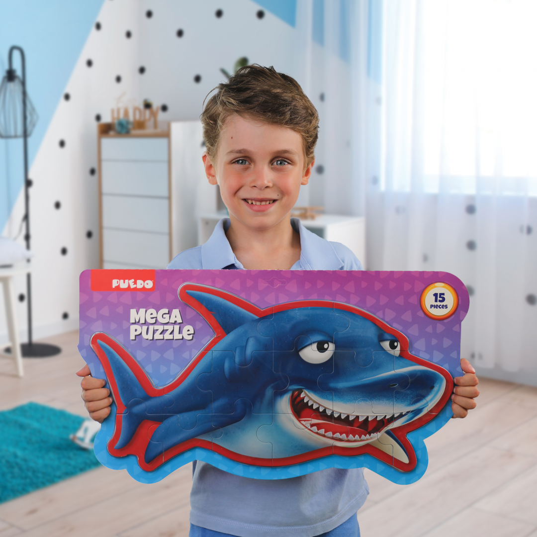 PUZZLE DIN SPUMA EVA, MEGA, 15 PIESE, PUEDO - imagine 5