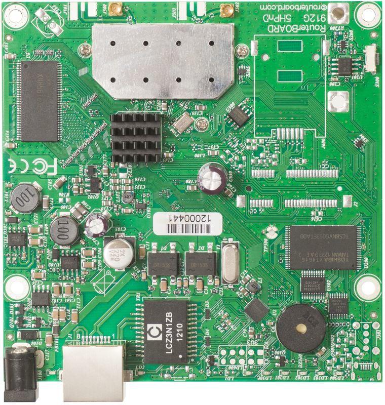 MIKROTIK placa de baza router RB911G-5HPND, Procesor: 600Mhz, Dimansiuni:105x105mm, 64