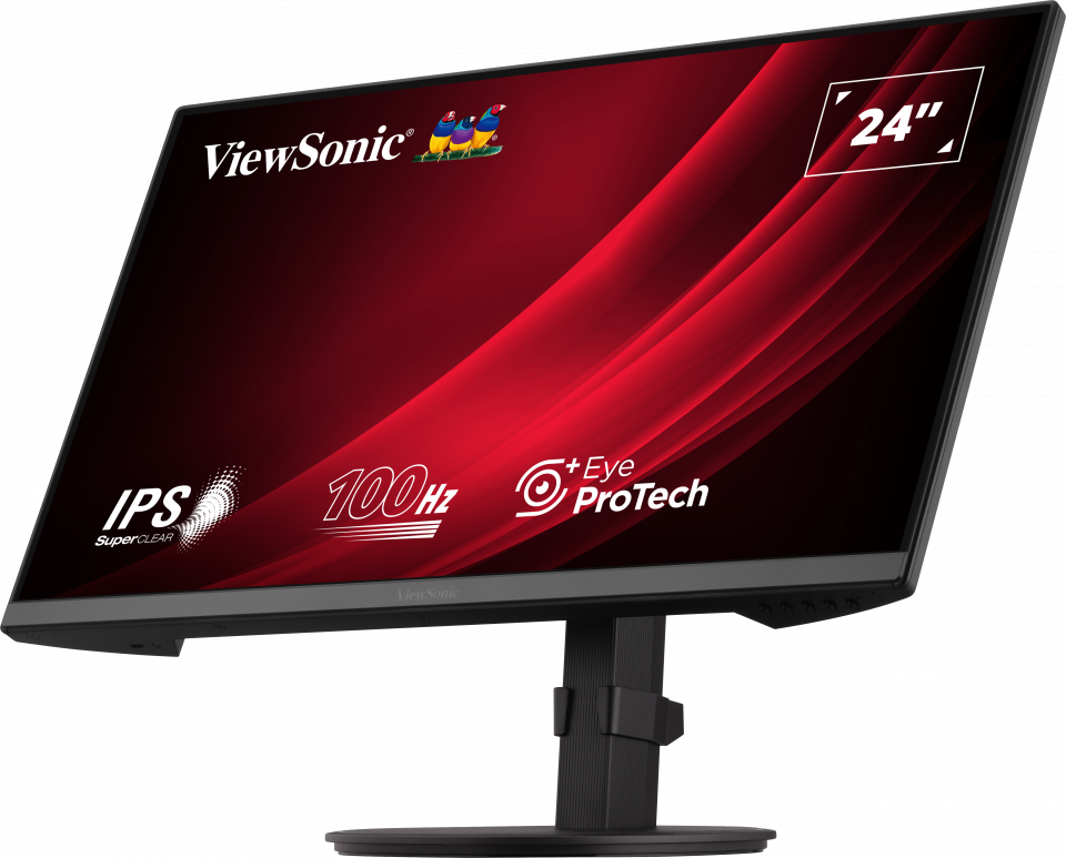 Monitor Consumer ViewSonic VG2408A-MHD, 24", 1920x1080 pixeli, Black, 3 ani - imagine 3