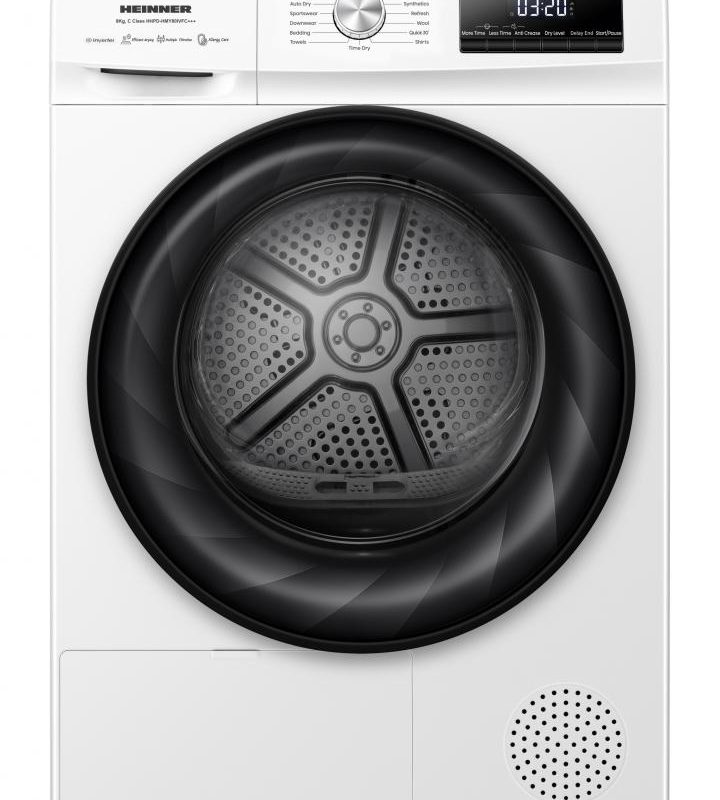 Uscator de rufe HEINNER HHPD-HMY80IVFC+++, 8 kg, Inverter, Clasa: C,